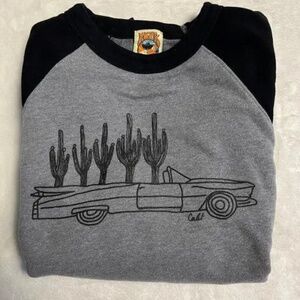 Classic Rock Couture Graphic Sweatshirt Small Bisbee AZ Boutique Cadillac